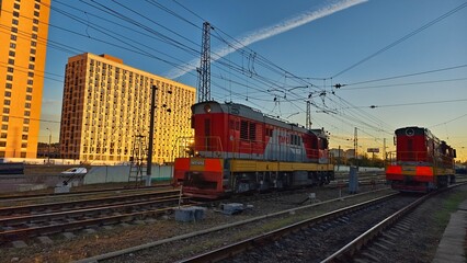 train on the railway