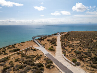 Faro y Mirador del Cabo de Santa Pola con Tabarca © Fotos ZonaFreeDrone