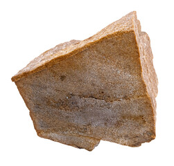 Brown quartzite. Metamorphic rock specimen.