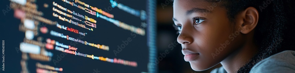 Poster student uses ai platform to study coding and understand cybersecurity.