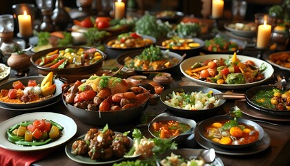 Cultural Unity Celebration Through a Vibrant Potluck Feast