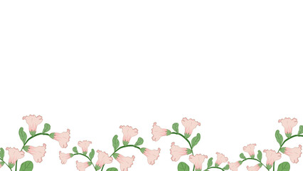 Abstract banner frame background .Colorful flowers background vector illustration,Blossom plants, branches,art print for beauty, fashion and natural products,card,paper,present, event,slide,banner.