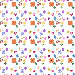 seamless pattern with hearts