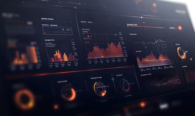 Futuristic Stock Market Chart with Glowing Data or Dynamic Financial Timeline for graphic background