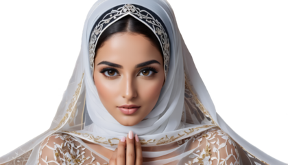  beautiful enhanced veil arabic portrait woman human portrait beautiful arabic woman veil ai generated human enhanced head face attractive make-up lady eastern culture people saudi eye young muslim