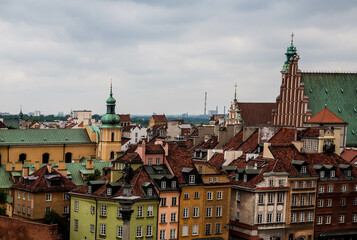 Stare Miasto w Warszawie widziane z lotu ptaka