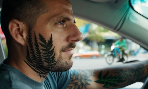 New Zealander Man Parallel Parking in Busy City Street