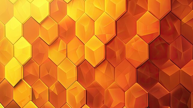 A luxurious summer wallpaper with golden yellow-to-orange gradient and elegant backdrop