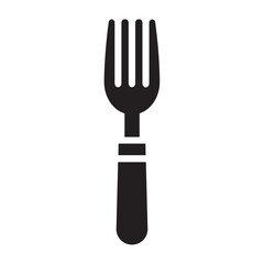 Fork icon logo design template isolated