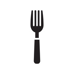 Fork icon logo design template isolated