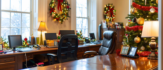 Activities and culture for New Year and Christmas festivals in the form of graphic advertising background