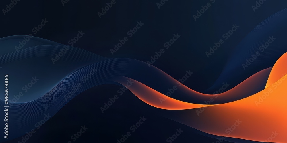 Aufkleber abstract waves of color blending in a smooth gradient, creating a dynamic visual flow.