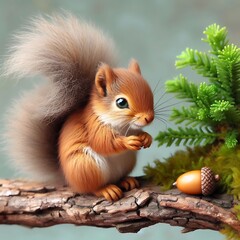 Fototapeta premium squirrel, animal, mammal