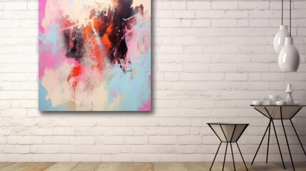 Stunning abstract background wallpaper design on canvas featuring vibrant colors and beautiful textures, perfect for interior artwork, wall backdrops, and creative inspiration with ample copy space.

