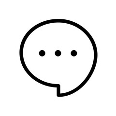 Speech bubble / speech balloon or chat bubble icon for apps and websites
