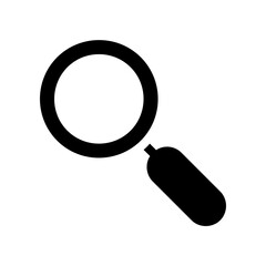 Magnifying glass icon. symbol of search or zoom vector illustration. Color editable