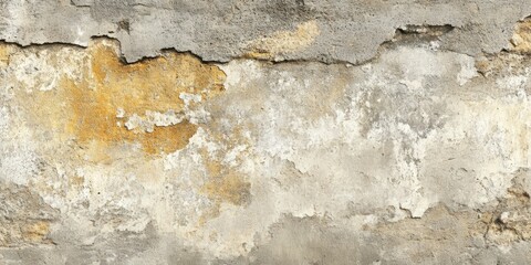 Aged grunge concrete wall with peeling paint texture