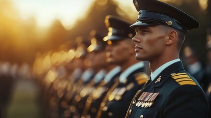 A military retirement party featuring a color guard presentation