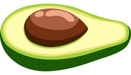 Fruit, Avocado, Tropical Fruits, Illustration Hand drawn