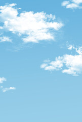 背景素材_青空と雲