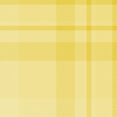 Yellow tartan plaid fabric seamless pattern of check background tartan with a textile fabric plaid texture. Tartan Scotland seamless plaid pattern vector. Retro background fabric.