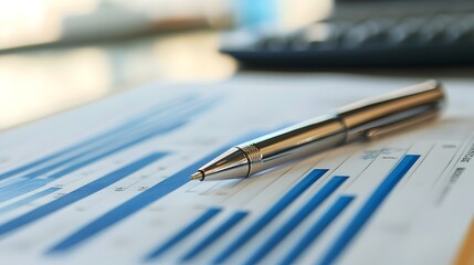 Business Planner and Pen on Desk Symbolizing Goal Setting and Strategic Planning