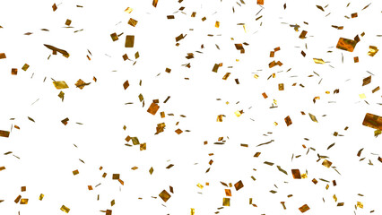 Gold Confetti background foreground cg +Alphachannel
