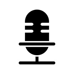 Microphone icon template