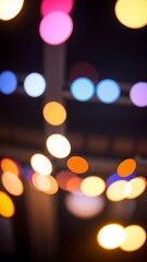 Bokeh portrait background for social media