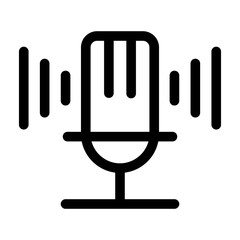 Microphone icon template