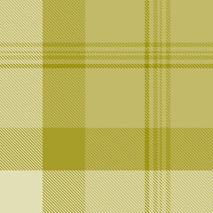 Green tartan plaid fabric seamless pattern of check background tartan with a textile fabric plaid texture. Tartan Scotland seamless plaid pattern vector. Retro background fabric.