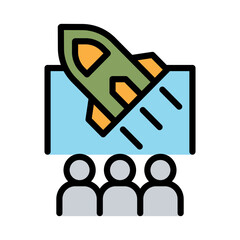 Rocket launch icon