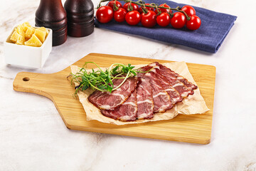 Italian pork sausage - prosciutto crudo