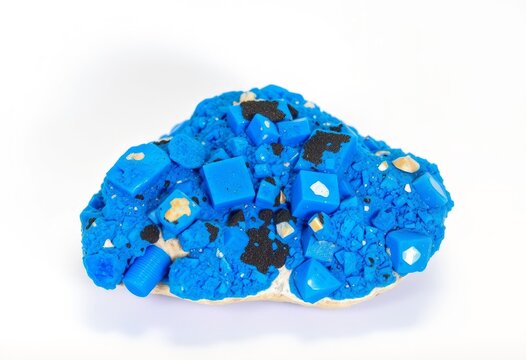 Azurite A blue mineral with a monoclinic crystal structure conta