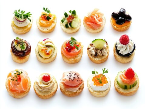 canape with caviar