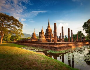 Fototapeta premium Sukhothai historical park, Sukhothai, Thailand