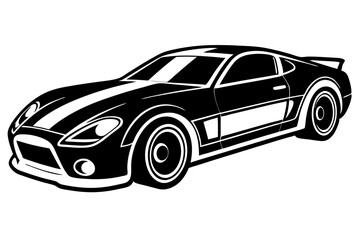 racing car silhouette vector