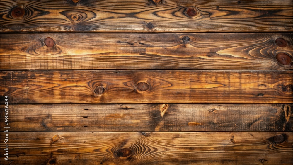 Wall mural wooden background with a rustic texture and empty space for text or design