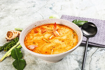 Tom Yum soup with prawn