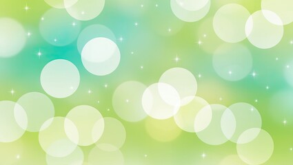Naklejka premium Spring Twilight, Celestial Glow, Emerald Dreams