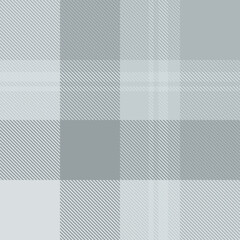 Gray tartan plaid fabric seamless pattern of check background tartan with a textile fabric plaid texture. Tartan Scotland seamless plaid pattern vector. Retro background fabric.