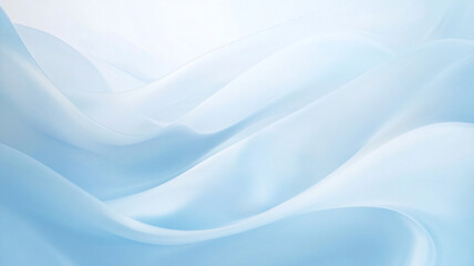 Fototapeta premium waves of light blue fabric create serene and calming background design, perfect for an Apple mobile phone wallpaper. gentle curves evoke sense of tranquility and elegance