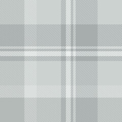 Gray tartan plaid fabric seamless pattern of check background tartan with a textile fabric plaid texture. Tartan Scotland seamless plaid pattern vector. Retro background fabric.