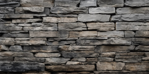 Gray Stone Wall Texture Background  Rough Masonry