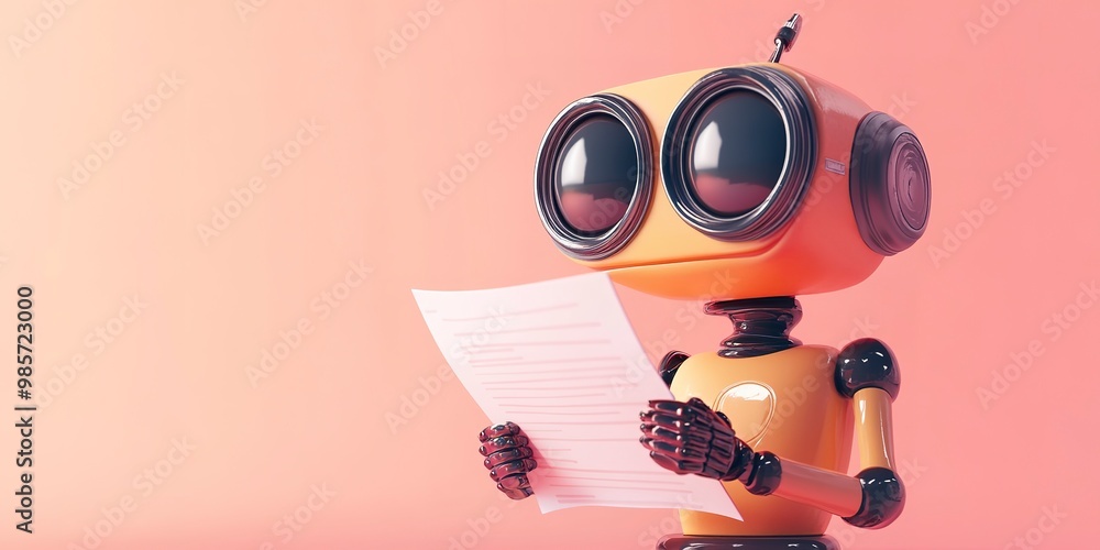 Poster ai copy writing bot using chat gpt for content creation artificial intelligence concept 3d illustrat