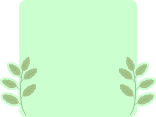 Fototapeta premium Natural Text Box Cute Leaf Bacground Leaves Notes Memo