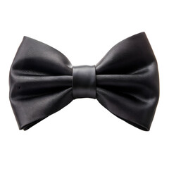 bow tie black isolated on transparent background