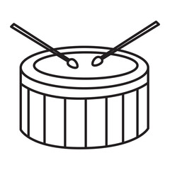 drum doodle icon transparent background