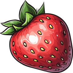 Obraz premium strawberry illustration