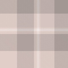 Gray tartan plaid fabric seamless pattern of check background tartan with a textile fabric plaid texture. Tartan Scotland seamless plaid pattern vector. Retro background fabric.